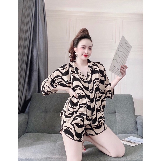 Bộ Đồ Pijama - Bộ Lụa Mai Ngô Dơi Tay Cộc , Quần Cộc[Hàng Đẹp, Lụa Mát Mịn] Không Nhăn, Không Bai Giãn, Không Phải màu | BigBuy360 - bigbuy360.vn