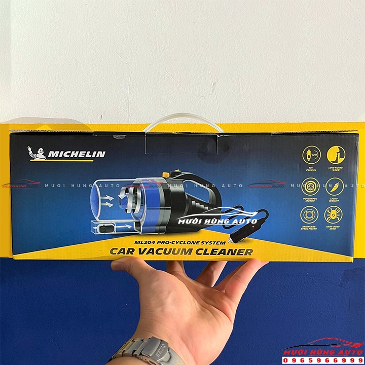 Máy Hút Bụi Cầm Tay Mini Cao Cấp Dành Cho Xe Hơi MICHELIN ML204