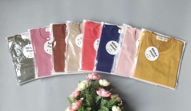 Bộ quần áo cộc tay cotton chất mát/nhiều màu cho bé