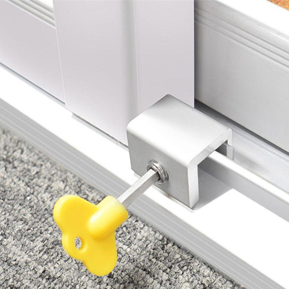 1 Khóa Cửa Sổ Trượt Bằng Hợp Kim Nhôm Chống Trộm Bảo Vệ An Toàn Cho Bé