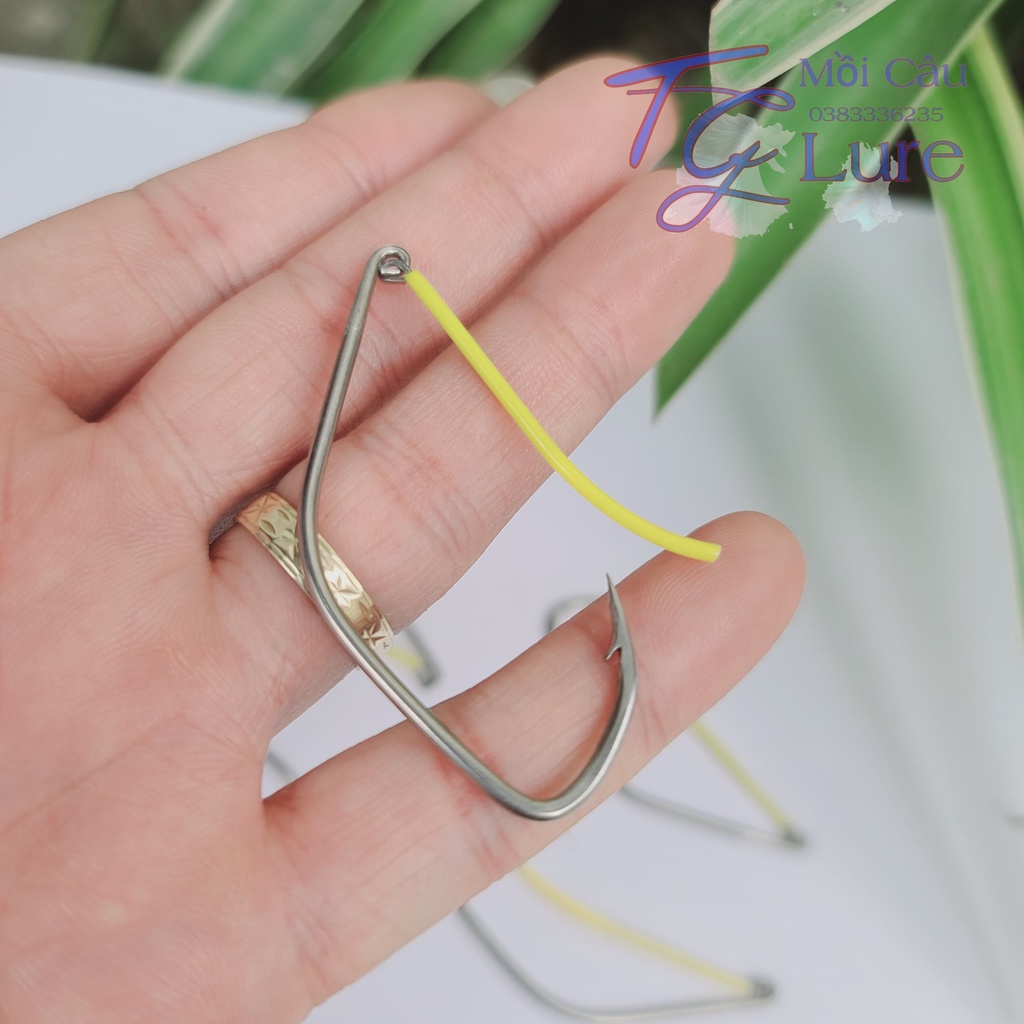 Combo 5 cái Lưỡi Câu Cá Lóc - Dáng Hàm Chó 1ly8