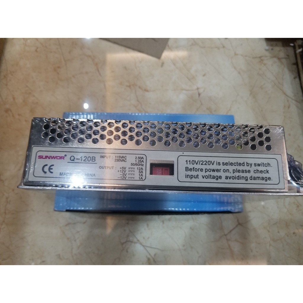 Bộ nguồn Sunwor 4 đầu ra ±5V ±12V công suất 120W - Q-120B