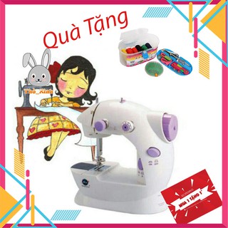 💥💥máy khâu, máy may mini cầm tay có đèn led hỗ trợ may vá, tặng kèm bộ kim chỉ nhiều màu