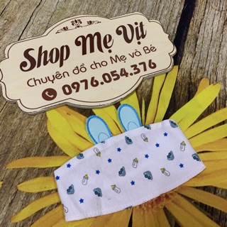 Che thóp tai thỏ cho bé