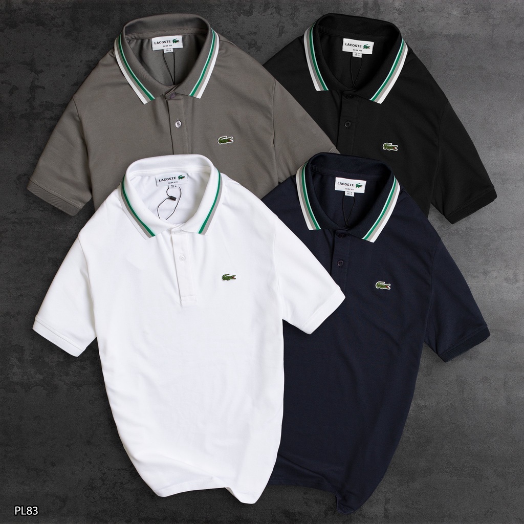 Áo Polo nam 🐊 cá sấu cotton PL83 viền cổ + tay - Áo nam VNXK