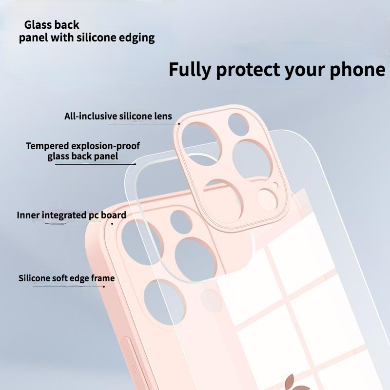 Ốp Điện Thoại Mặt Kính Cường Lực Cho Iphone 11 12 Pro Max 12 Mini | BigBuy360 - bigbuy360.vn