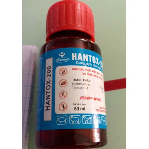 HANTOX 200 thuốc diệt ruồi muỗi ve bọ chét mạt Gà /Littleseeds