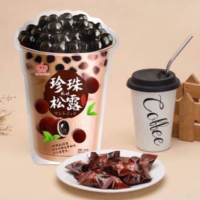 [Cực Ngon] Kẹo trà sữa trân châu Đài Loan siêuuu hottt 120gr/gói