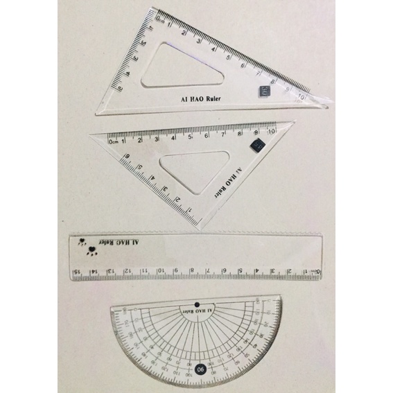 Bộ thước eke nhựa cứng