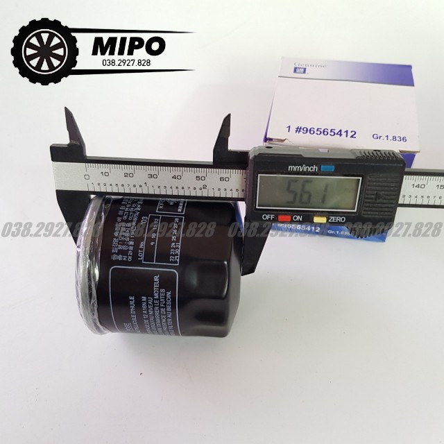 Lọc nhớt động cơ xe Matiz 1,2,3 (1998-2010), Spark(2008-2010) (Mã: 96565412/96570765/25183779)