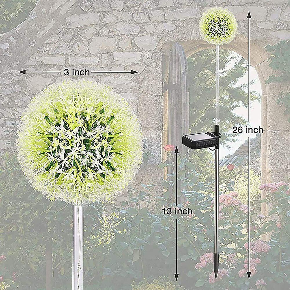 LONTIME Đèn LED Năng Lượng Mặt Trời Trang Trí Sân Vườn Hình Hoa Bồ Công Anh