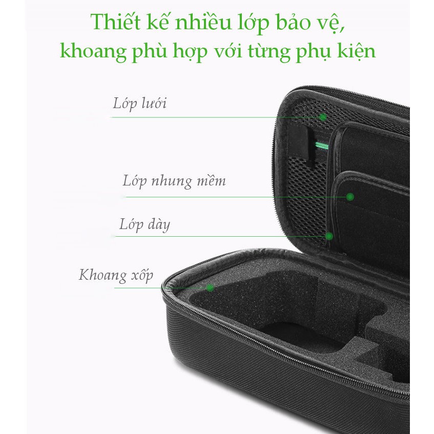 Hộp đựng phụ kiện chống sốc UGREEN 50276 thiết kế đặc biệt dành cho máy chơi game Nitendo Switch 40.5x18.6x7.5cm