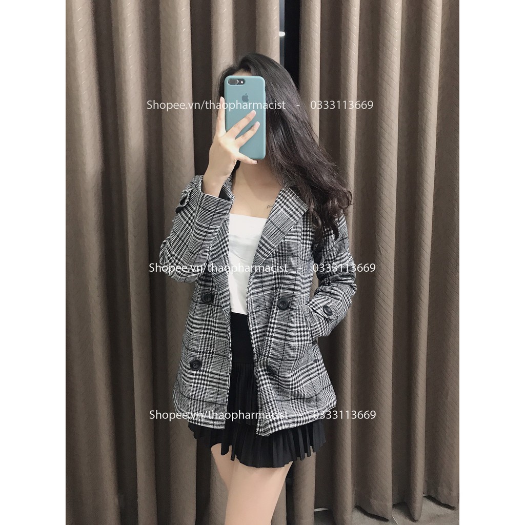[New 2021] Áo khoác dạ kẻ caro, áo khoác dạ nữ, dạ tweed dáng dài, dạ vest kẻ hàng Quảng Châu cao cấp, kaki nu co long | BigBuy360 - bigbuy360.vn