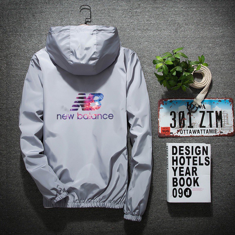 Mới New Balance Áo Khoác Chống Gió In Họa Tiết Cá Tính Theo Phong Cách Xuân Thu Dành Cho Nam Và Nữ