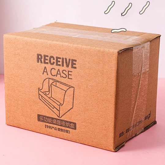 &lt;Tặng Sticker&gt; Khay Kệ Nhựa Đựng Bút Cọ Trang Điểm Đồ Để Bàn Đa Năng Tiện Dụng Tai Thỏ Có Ngăn Kéo CL022