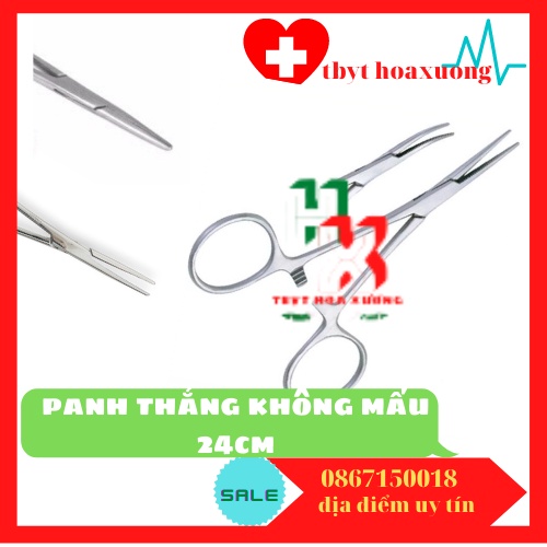 Panh Y Tế - Panh Thẳng , Cong Không mấu 12cm - Chính Hãng PAKISTAN