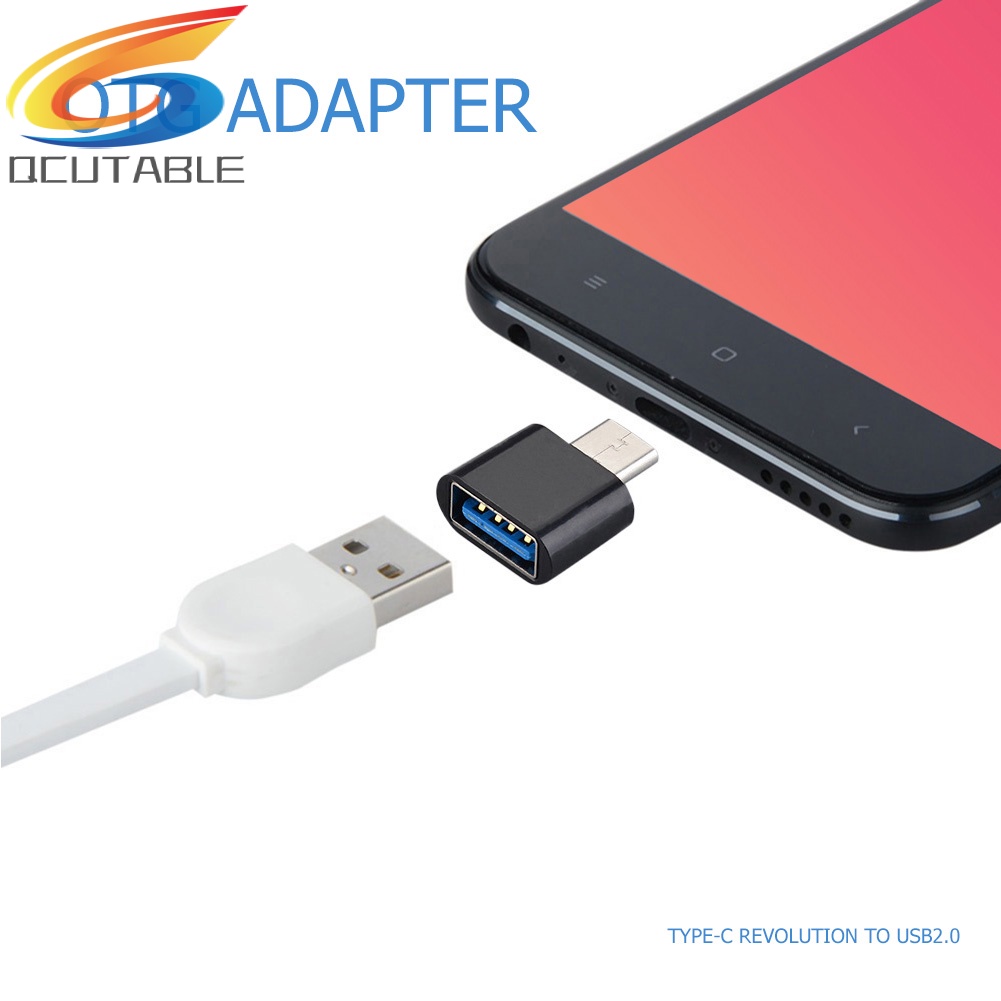 Set 1/5 đầu chuyển đổi OTG USB C đực sang USB 2.0 cái