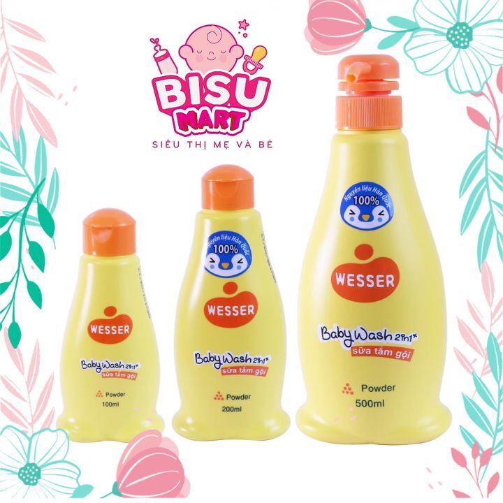 Tắm Gội Wesser 2 in 1 200ml - 500ml