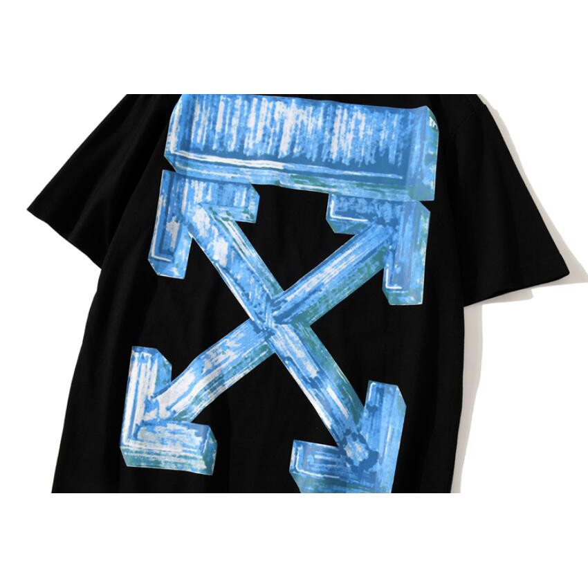 Áo Thun Off-White Tay Ngắn Chất Cotton In Chữ Thời Trang