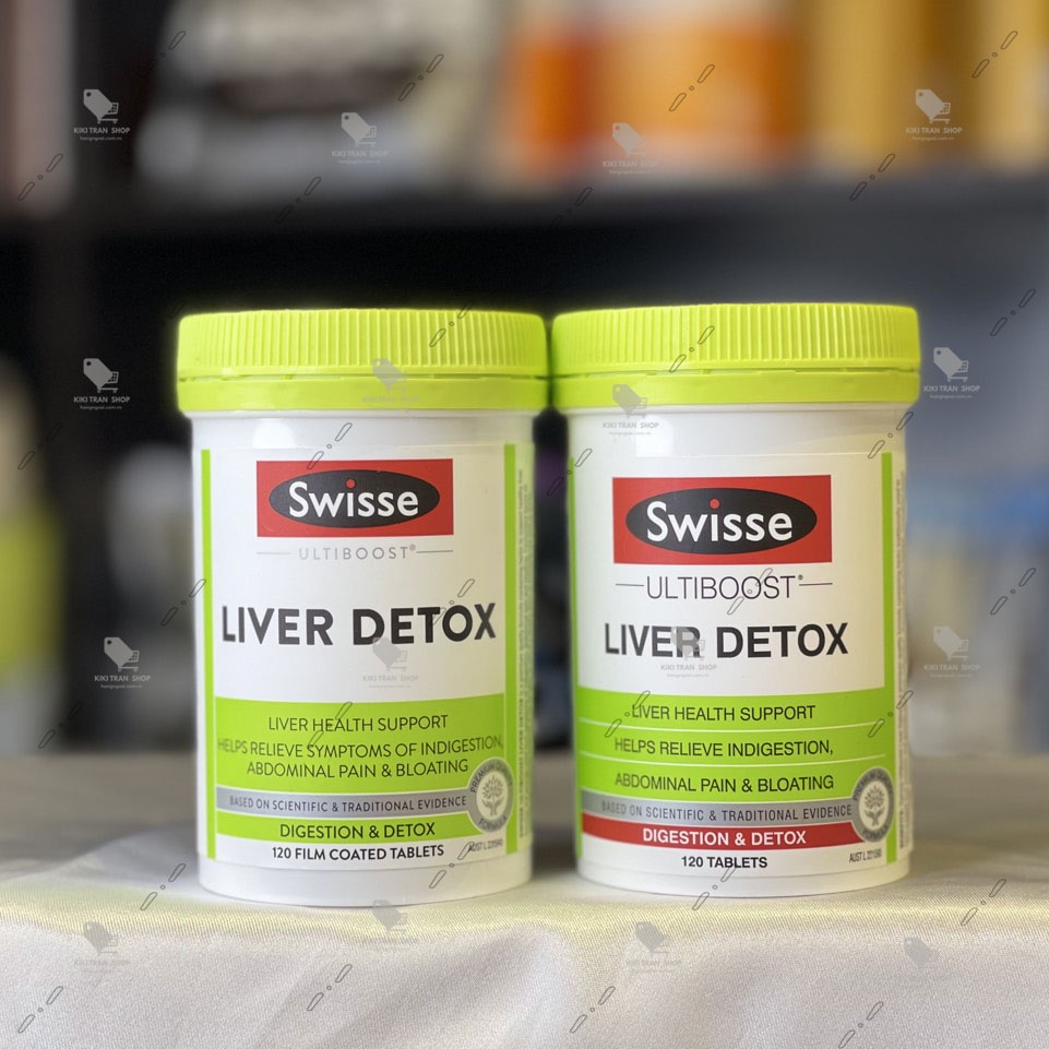 Viên uống thải độc gan, bổ gan, mát gan Liver Detox Swisse hộp 120 viên chính hãng của Úc, giúp gan luôn khỏe mạnh