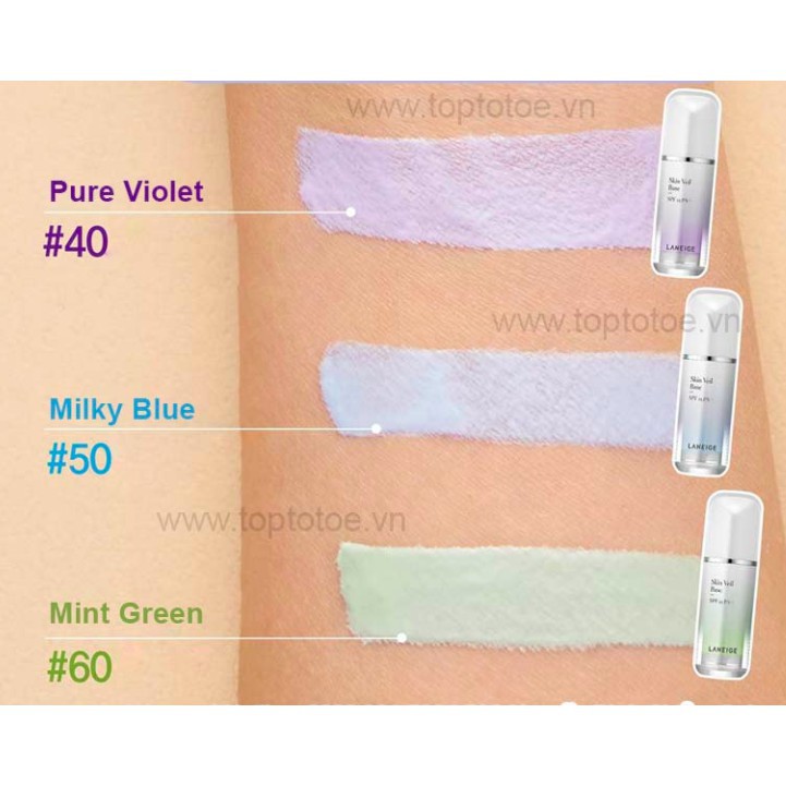 MBC-mini Kem Lót Trang Điểm LN Skin Veil Base Spf25 Pa++ màu tím 10ml | BigBuy360 - bigbuy360.vn