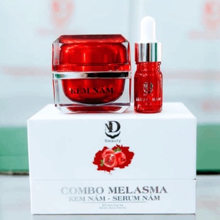 Combo lựu đỏ kem nám melasma và serum giảm nám md beauty