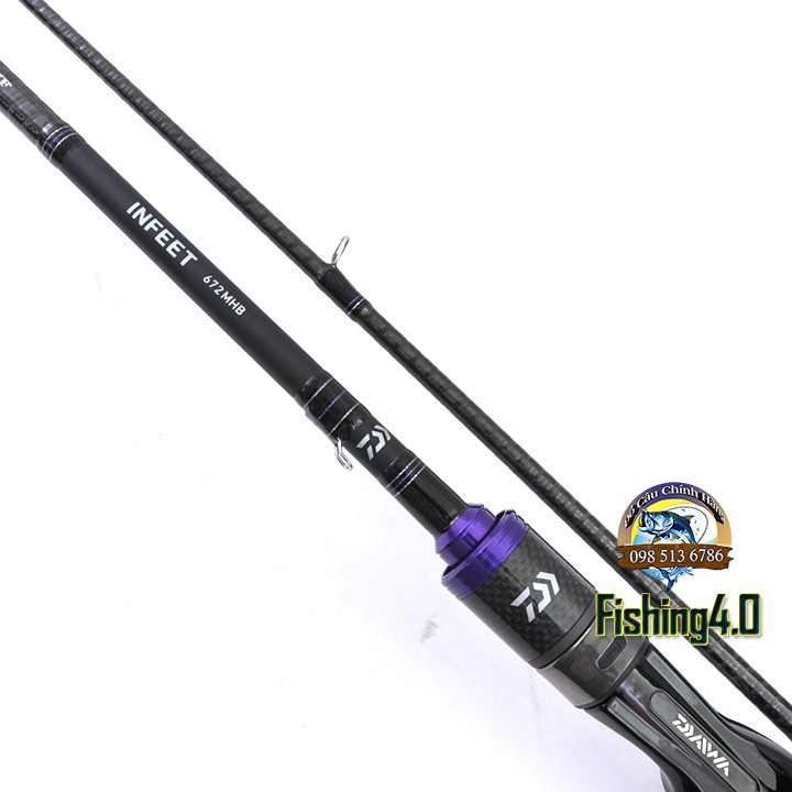 Cần Câu Lure DAIWA INFEET 602MH - 672MH Máy đứng máy ngang - Khoen Pad Fuji - Carbon x2