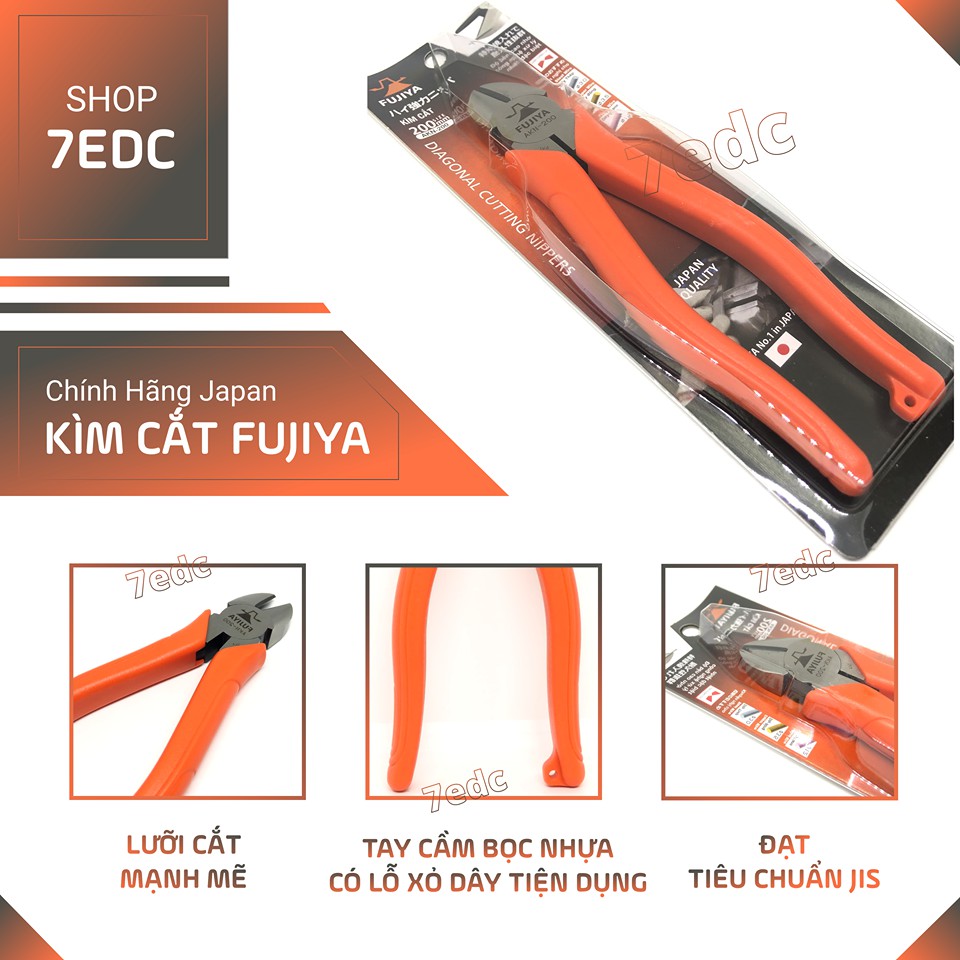 Kìm cắt Fujiya 8 inch AKN-200 (tặng găng tay)