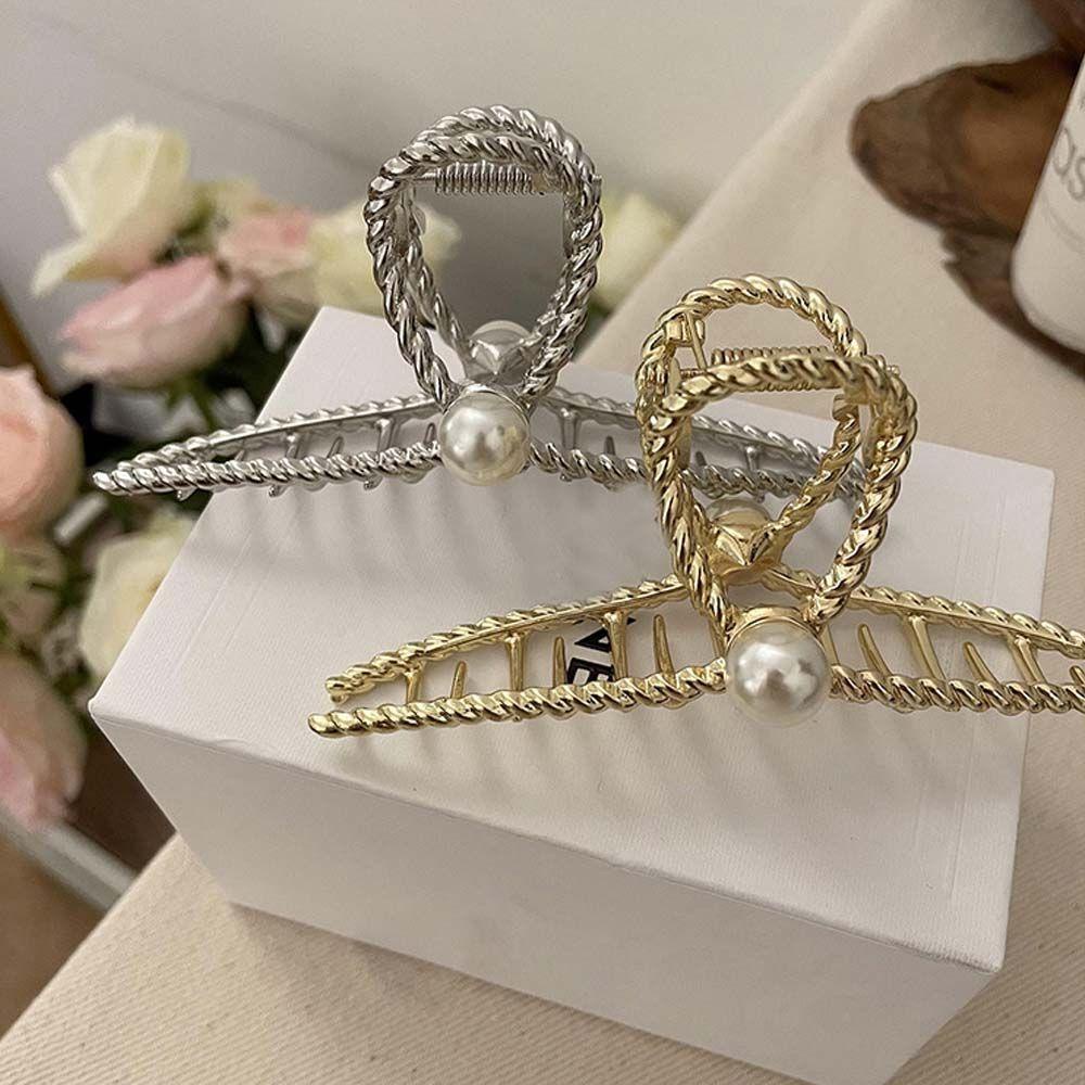 Kẹp Tóc Kim Loại Kiểu Dáng Đơn Giản Dễ Phối Đồ