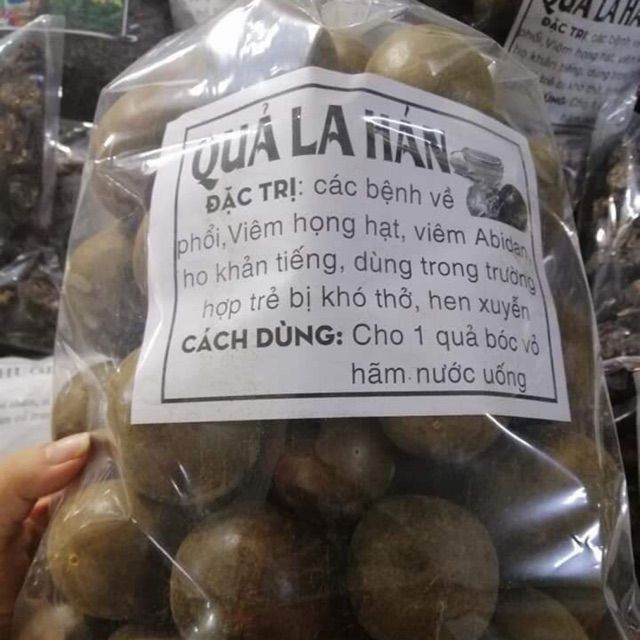 1kg quả la hán to già nguyên trái ( khoảng 65-67 quả)