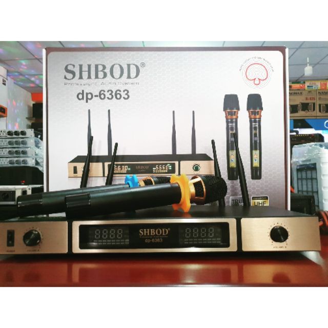 [Hàng Chuẩn] Micro không dây cao cấp Shure DP6363 4 râu. Hát karaoke hay. Hút âm tốt hát micro nhẹ...bảo hành 12 tháng