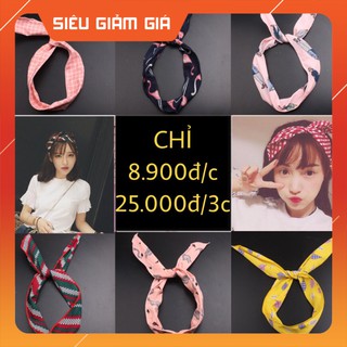 [SIÊU RẺ] Phụ Kiện Tóc Băng Đô Turban Tai Thỏ Quấn Đầu Hàn Quốc - BD02