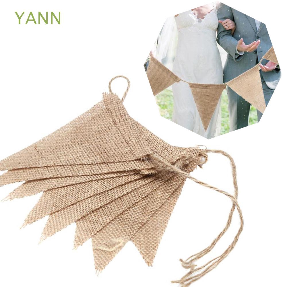 Dây treo trang trí 13 lá cờ vải bố cổ điển dài 2.8m tiện lợi