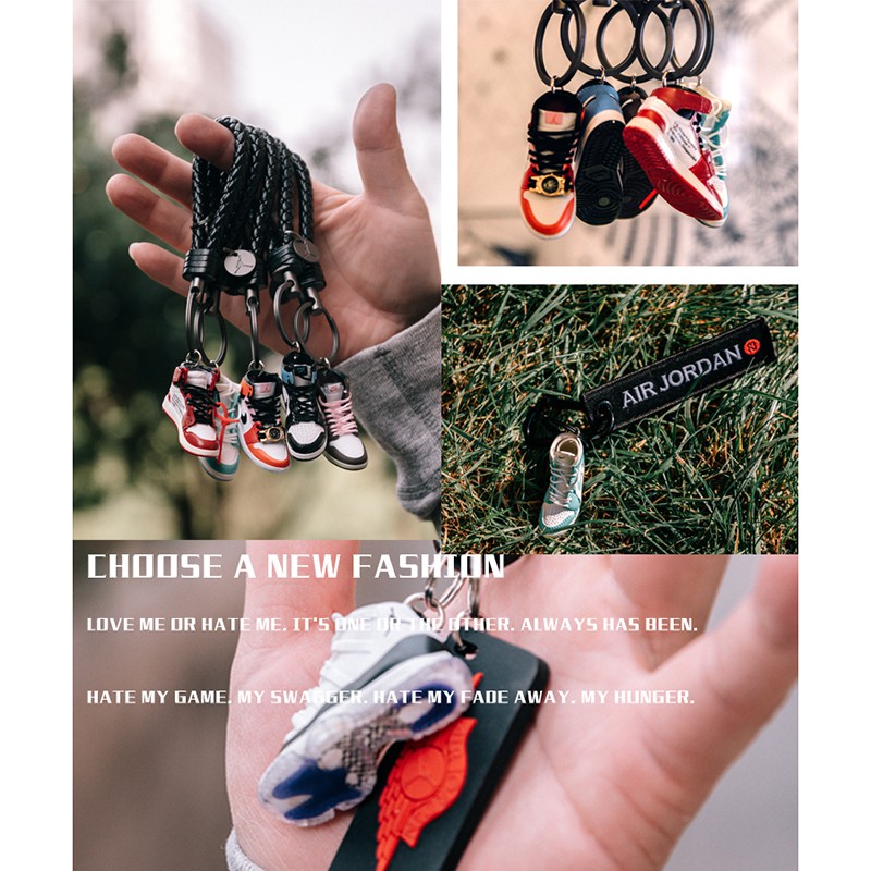 Móc Khóa Giày Jordan -  Móc Khóa Giày Sneaker Mini