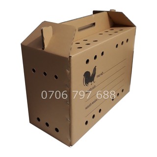 10 Thùng đựng gà nòi, thùng cho gà ngủ, thùng vận chuyển gà Kích thước 55x25x38 (cm)