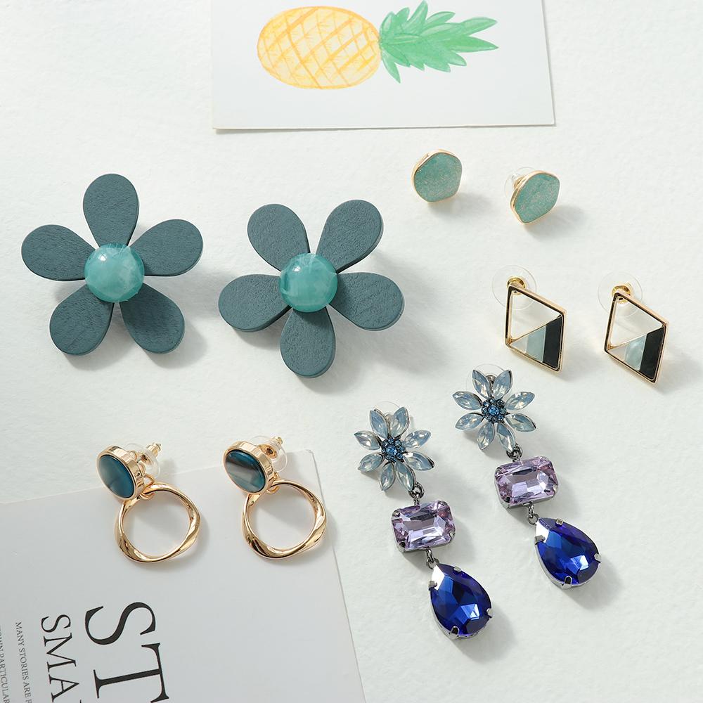 Bông Tai Acrylic Hình Tròn Thiết Kế Đục Lỗ Độc Đáo Thời Trang Mùa Hè