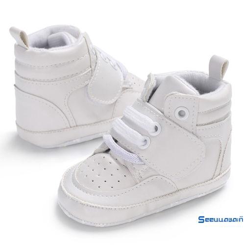 Giày sneaker da PU siêu mềm chống trượt tiện dụng cho bé tập đi