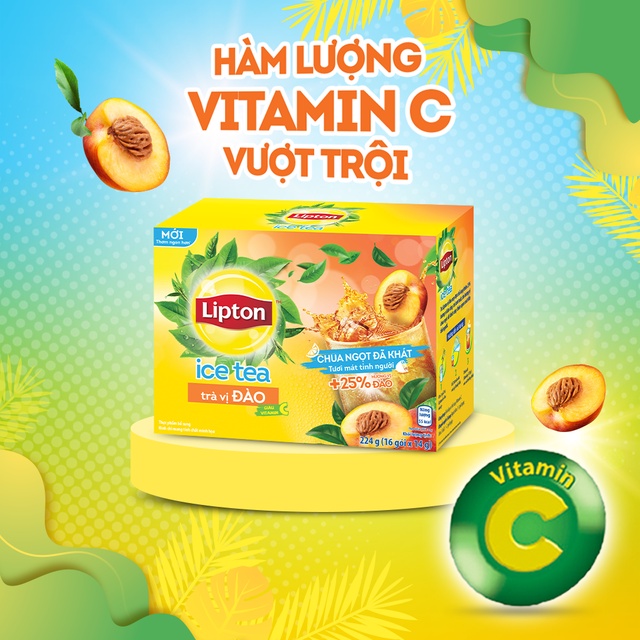 Combo 2 Hộp Trà Lipton Ice Tea Vị Đào