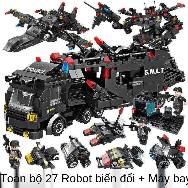 Đồ Chơi Lego Lắp Ráp Cảnh Sát  Tàu Sân Bay hải  Quân  cho bé 8 tuổi Học Sinh Tiểu Học, giúp bé phát triển trí thông minh