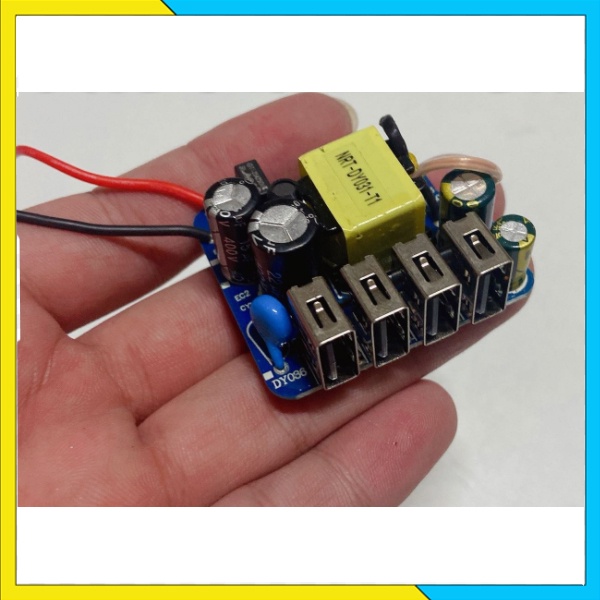 Mạch Sạc Điện Thoại Tích Hợp 4 Cổng USB 2.4A