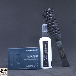 Combo Sáp vuốt tóc Kevin murphy rough rider + xịt tạo phồng Cosa Nostra + lược bán nguyệt