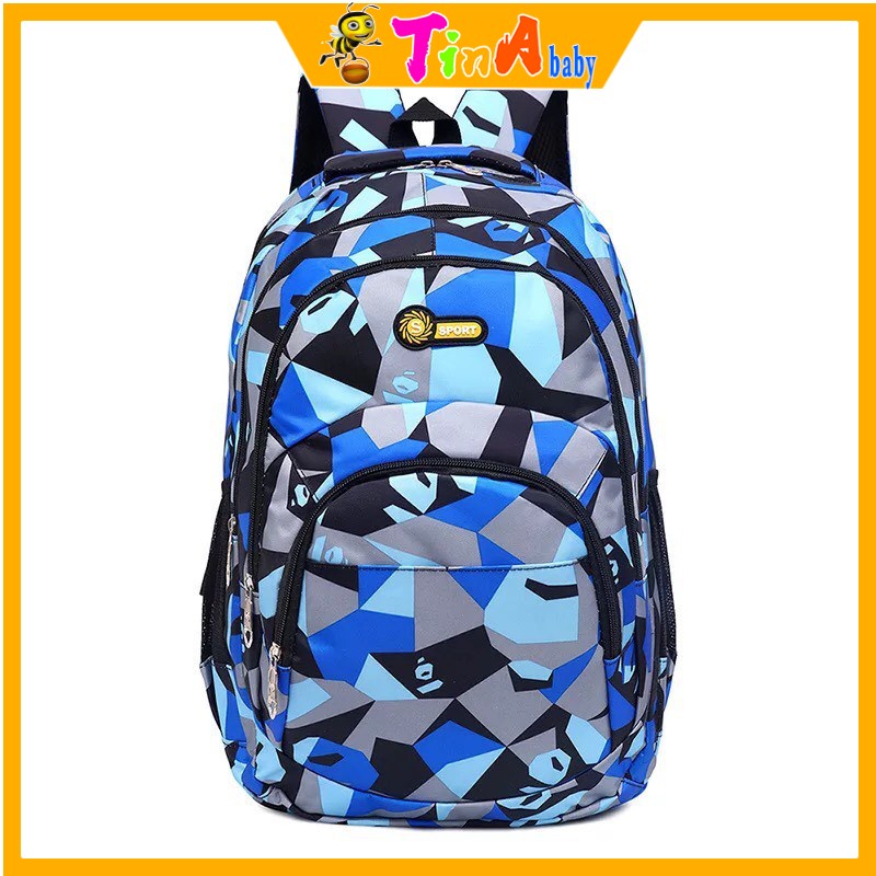 Balo họa tiết rằn ri cá tính cho nam và nữ, học sinh cấp 2 cấp 3 tiện lợi E111