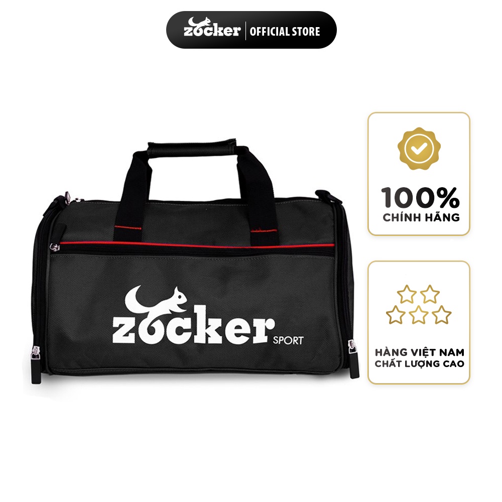 Túi Trống Zocker Đen, Túi Thể Thao Tập Gym, Bóng Đá, Du Lịch Chính Hãng