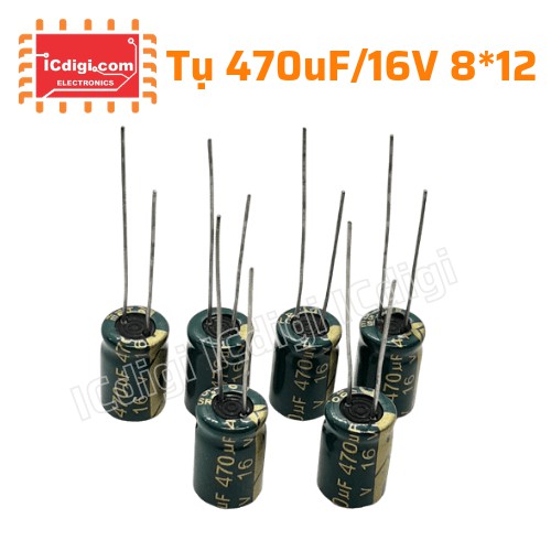 Bộ 100 con Tụ điện 470uf 16v ( 8*12)