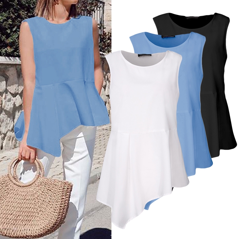 Áo kiểu CELMIA không tay dáng rộng thiết kế đơn giản dành cho nữ | BigBuy360 - bigbuy360.vn