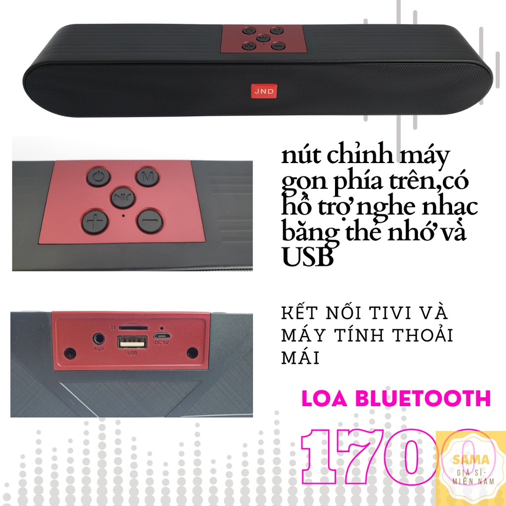 Loa Tivi Dài 1700 - Loa Bluetooth Không Dây  Âm Thanh Sống Động- Hỗ trợ USB/Thẻ Nhớ