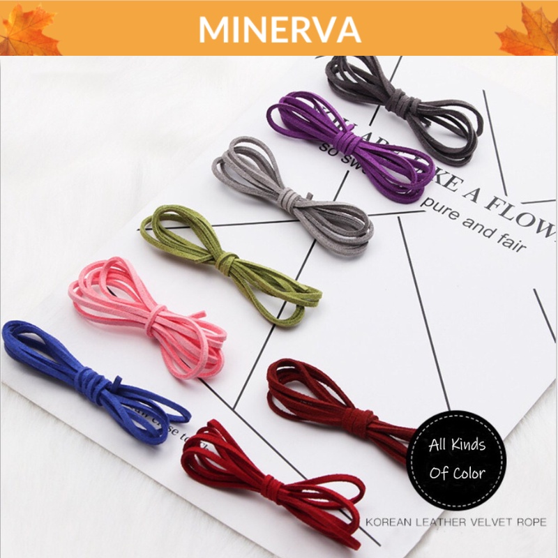 1 mét dây da lộn , dây da bò bản dẹt 3 mm làm thủ công diy