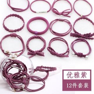 Set 12 dây buộc tóc Hàn Quốc cực Hot ( siêu rẻ)