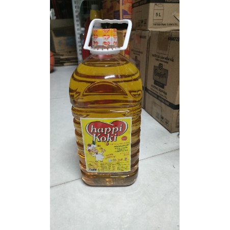 Dầu ăn Happy koki 5L.