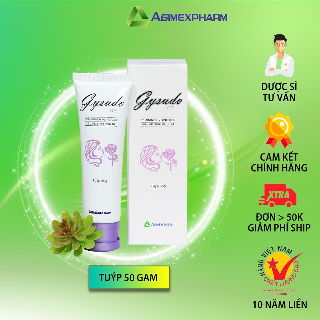 Gel vệ sinh phụ khoa GEL GYSUDO - Làm sạch, khử mùi hôi - Tuýp 50 gam